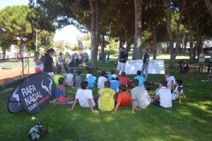Entrenamiento de Valores en el Rafa Nadal Tour by MAPFRE