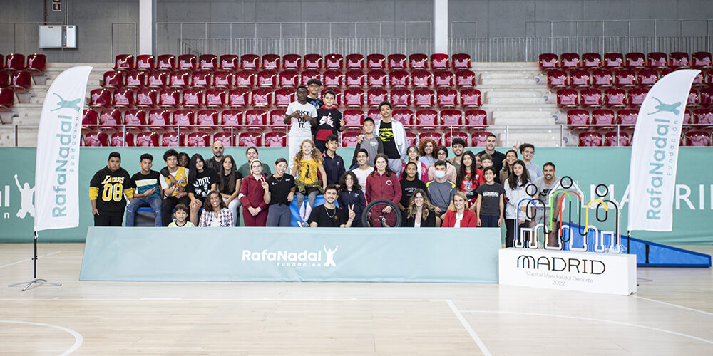 The Rafa Nadal Foundation celebrates an event in the Caja Mágica to inaugurate the new course of the Rafa Nadal Foundation Center in Madrid